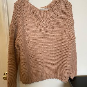 Blush Pink Knit Sweater